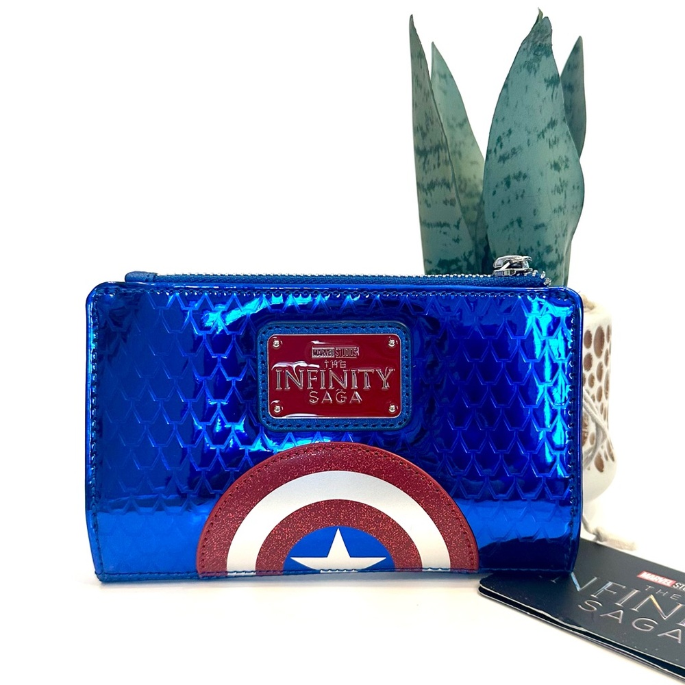 Loungefly Marvel Shine Captain America Wallet